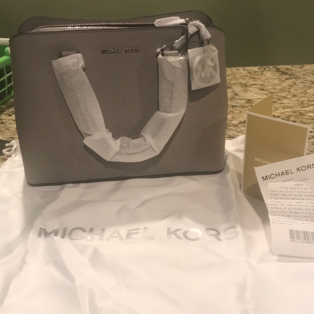 Michael Kors medium saffiano leather satchel